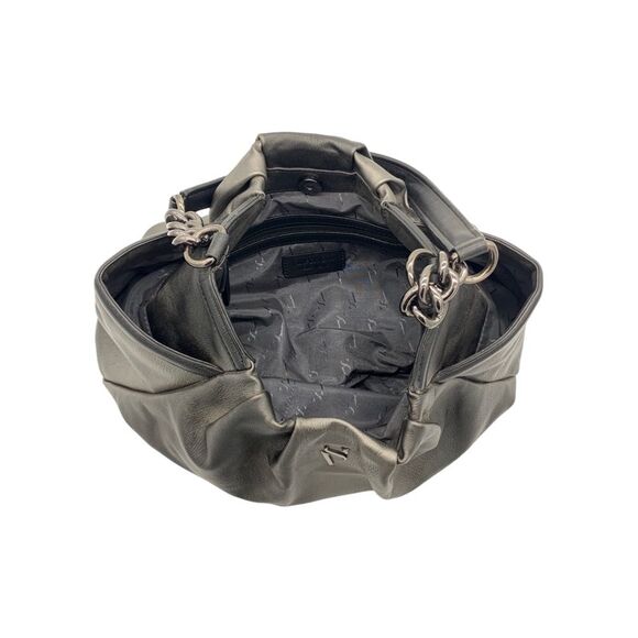 SIMPLY Vera VERA WANG charcoal silver hobo bag chain strap purse handbag - Picture 7 of 9